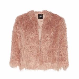 Theory Pink Fur Jacket